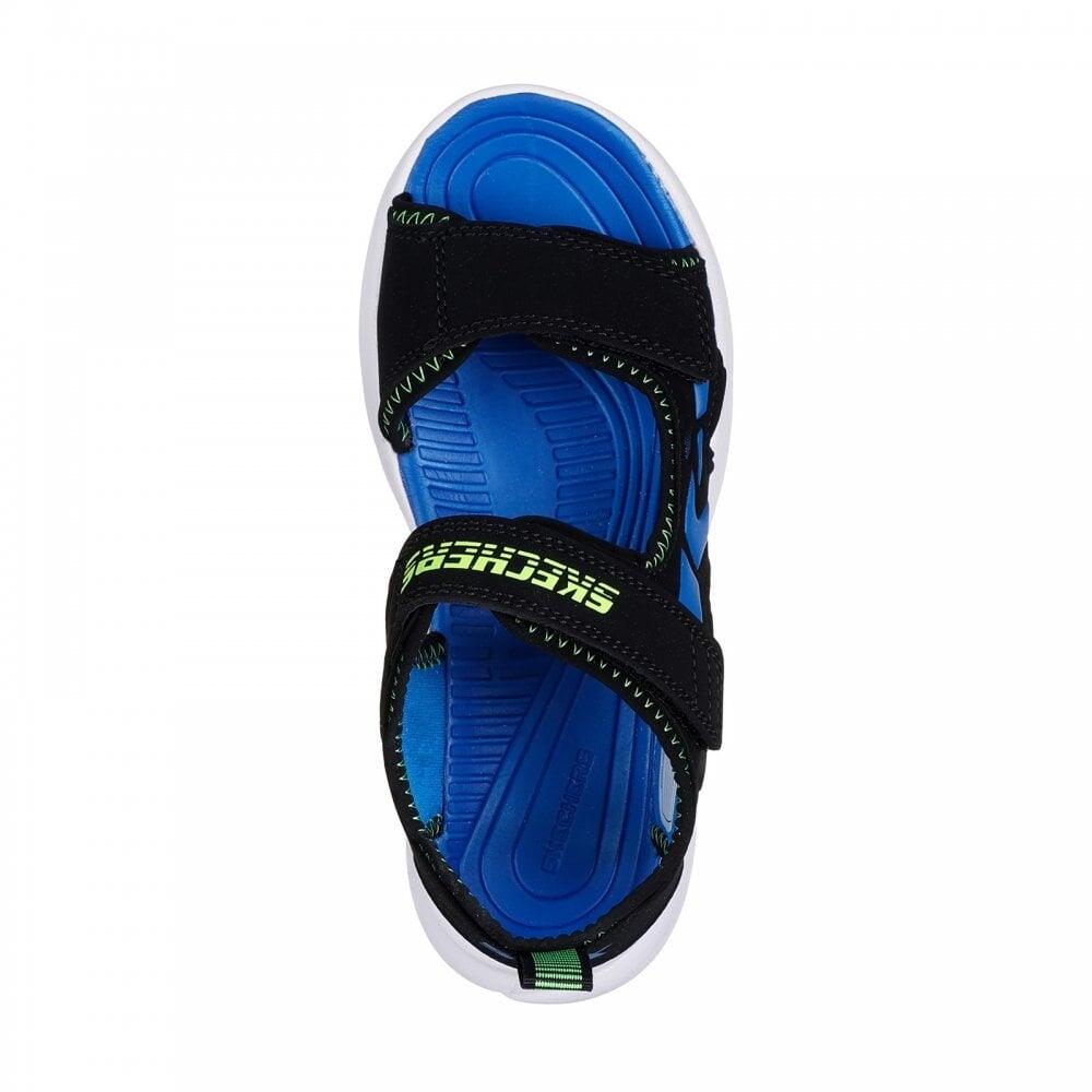 Sandalias Deportivas Niño Skechers 406513L_BBLM Negras con Cierre Adherente 5/7