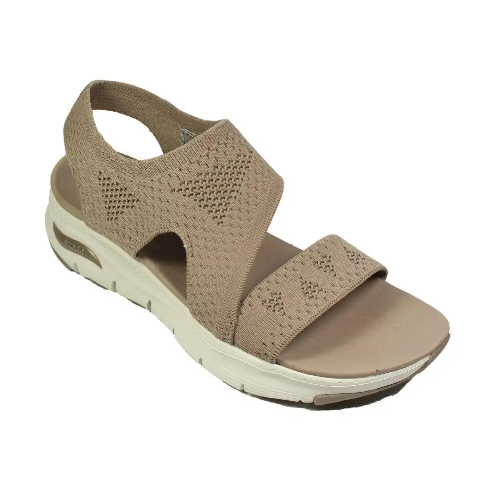 Skechers Cali 119458/MOC , Sandalia Mujer,Tejido Moca 5/7