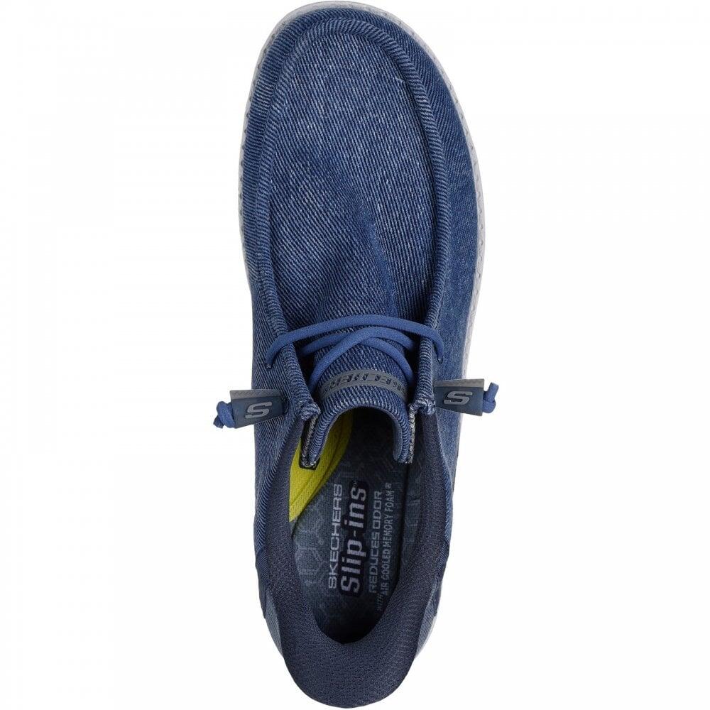 BLUCHER Walaby HOMME Skechers Melson CORnado Lona Envejecida Denim 5/7