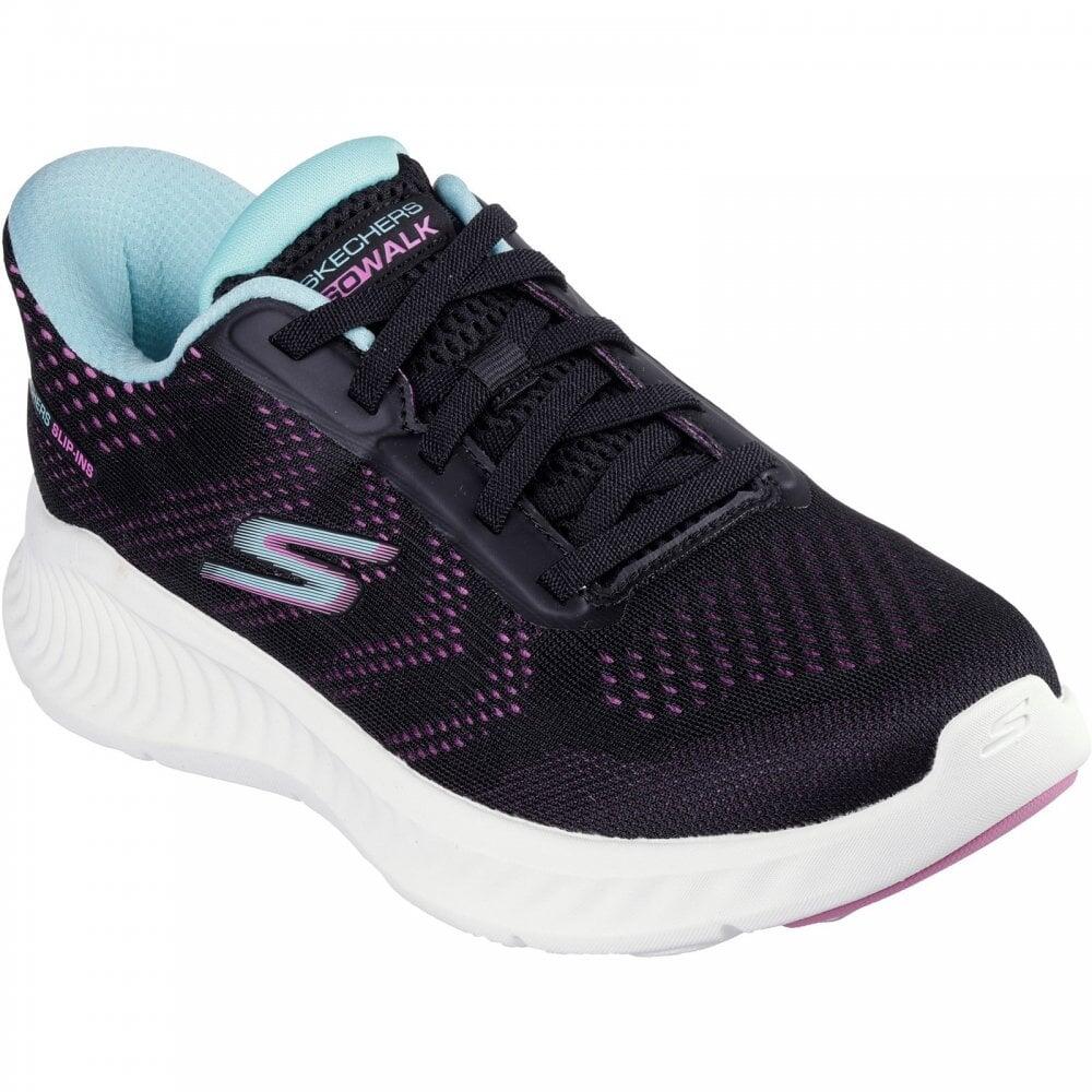 Comodda Baskets FEMME Skechers Alip-ins Go Walk Now-sarahi NOIR 6/7