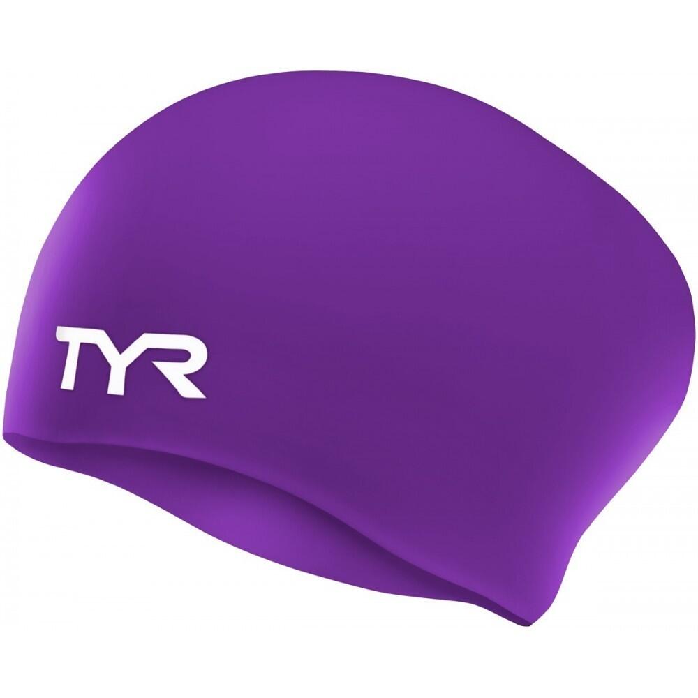 TYR TYR Long Hair Wrinkle Free Silicone Cap - Purple