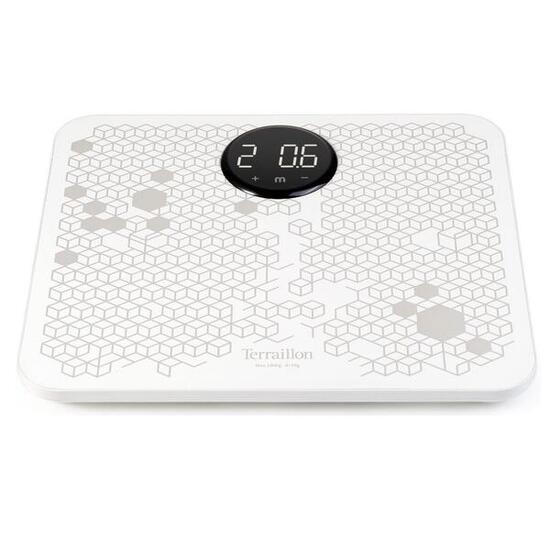 Pèse personne et électrostimulateur blanc