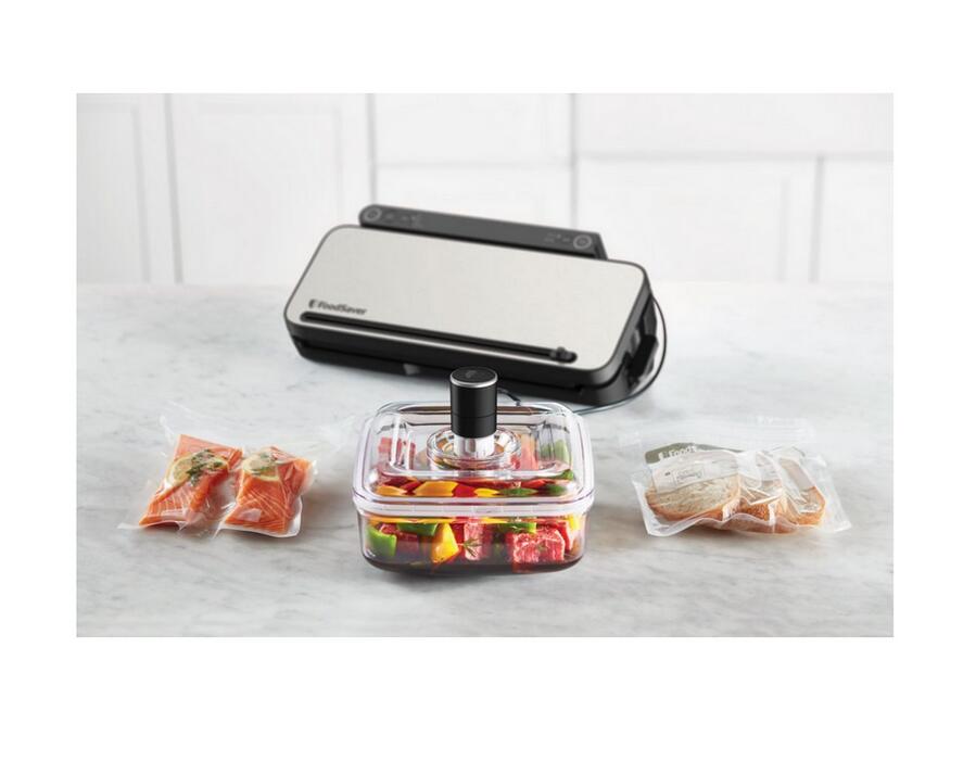 Appareil à emballage sous vide 130w inox/noir 5/7