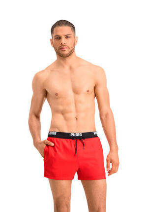 Short de Bain Homme - Rouge - Logo Short