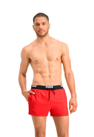 Short de Bain Homme - Rouge - Logo Short