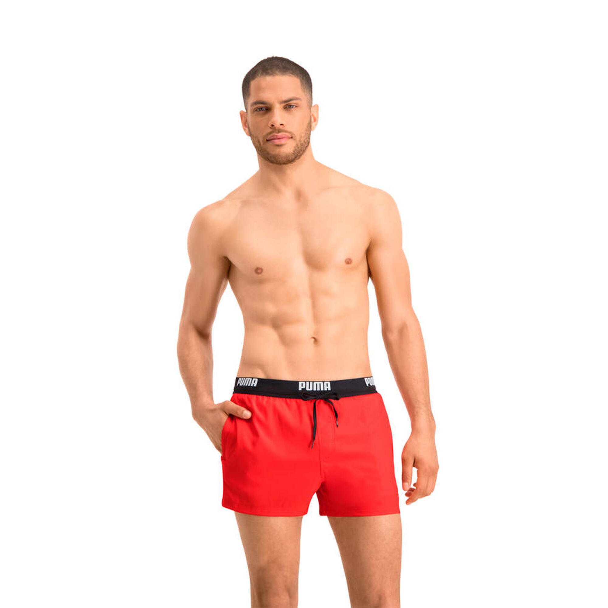Short de Bain Homme - Rouge - Logo Short