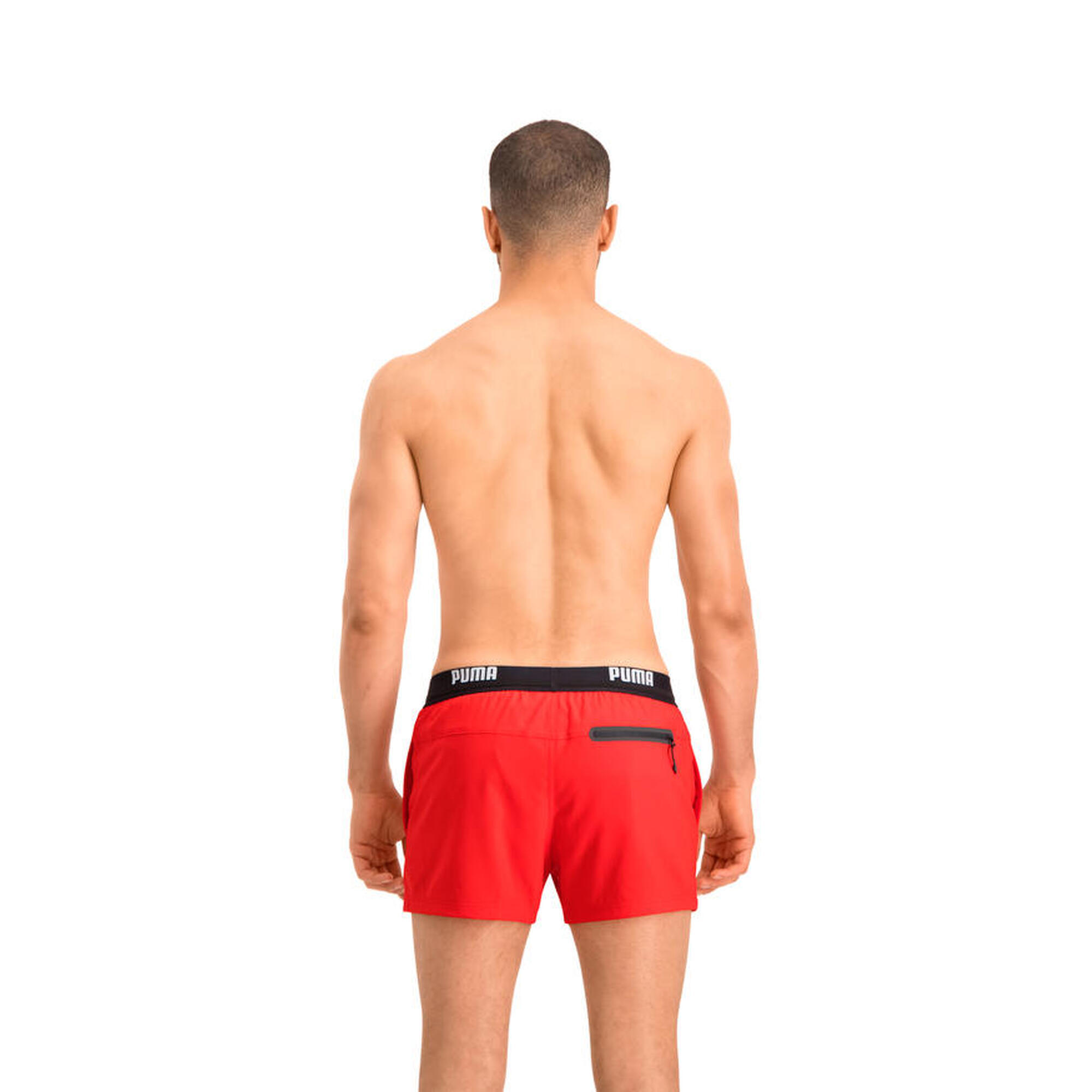 Short de Bain Homme - Rouge - Logo Short