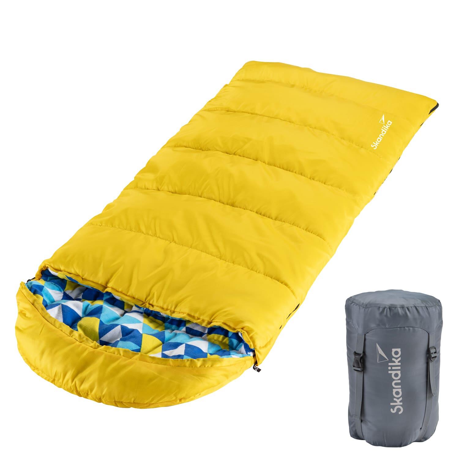 SKANDIKA Kinderschlafsack - Dundee Junior - 2-Wege Reißverschluss - Innentasche mit Klett