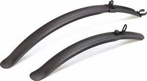 Sunnywheel 28 inch hybride spatbordset - kunststof zwart 45 mm