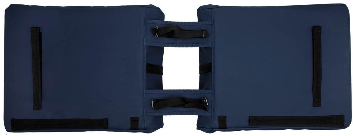 Borsa doppia Odense, blu scuro 3/4