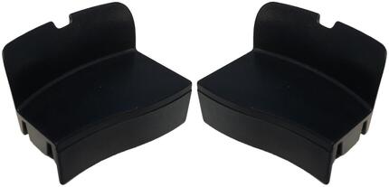 Axa Abdeckkappen für Defender schwarz (Set