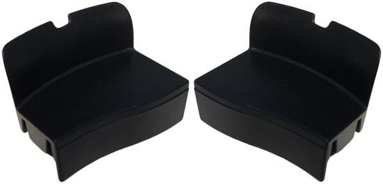 Axa Abdeckkappen für Defender schwarz (Set