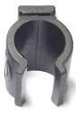 Hesling Clip Protezione Giacca 13 mm, Alluminio, Nero. 2/4