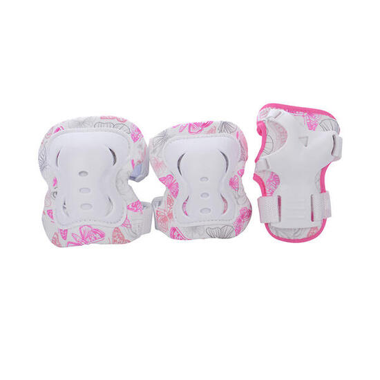 Protections de patin Tempish Stryker (lot de 3) Rose enfant XS