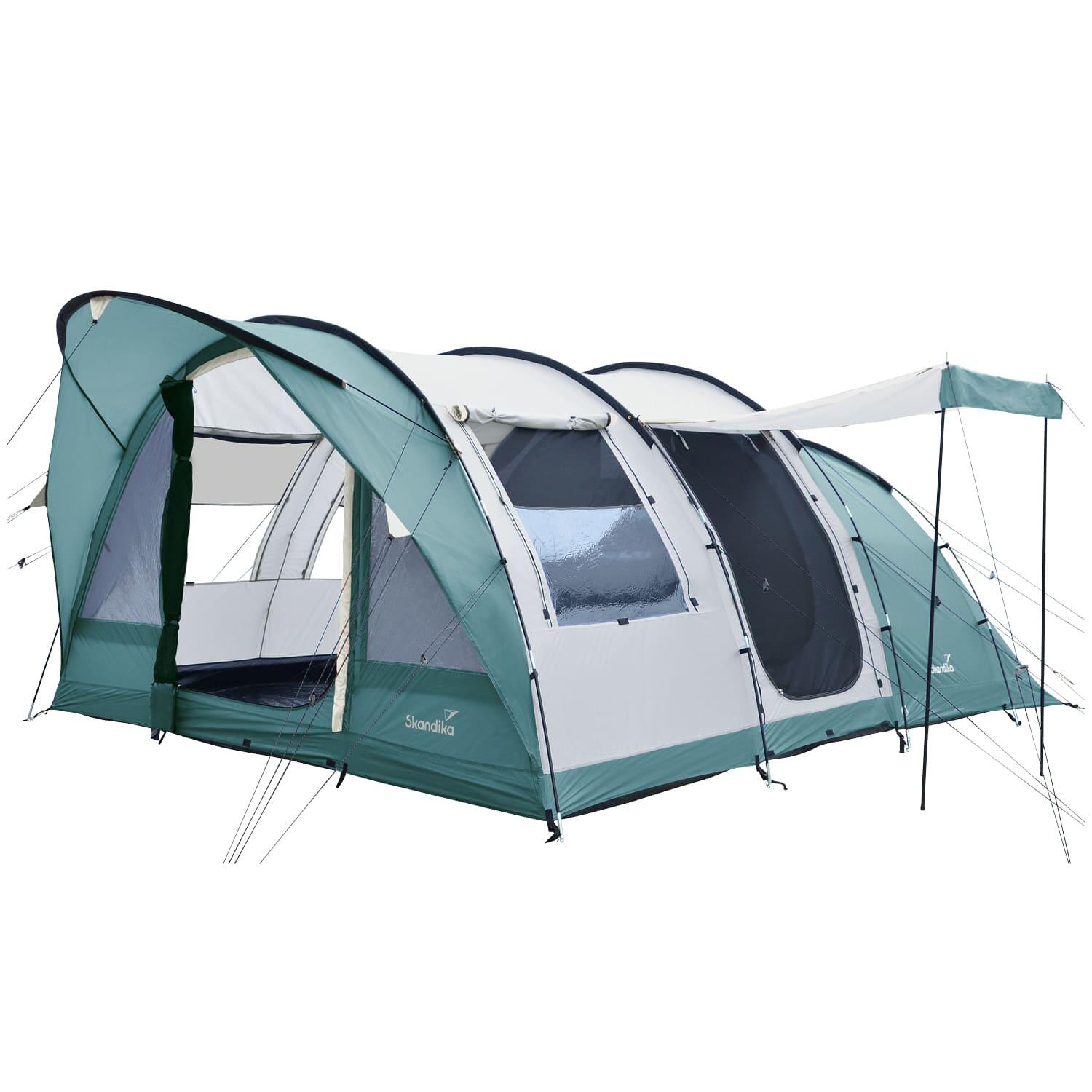 SKANDIKA Tunnelzelt - Egersund 5 XL Sleeper Protect - Camping Zelt für 5 Personen