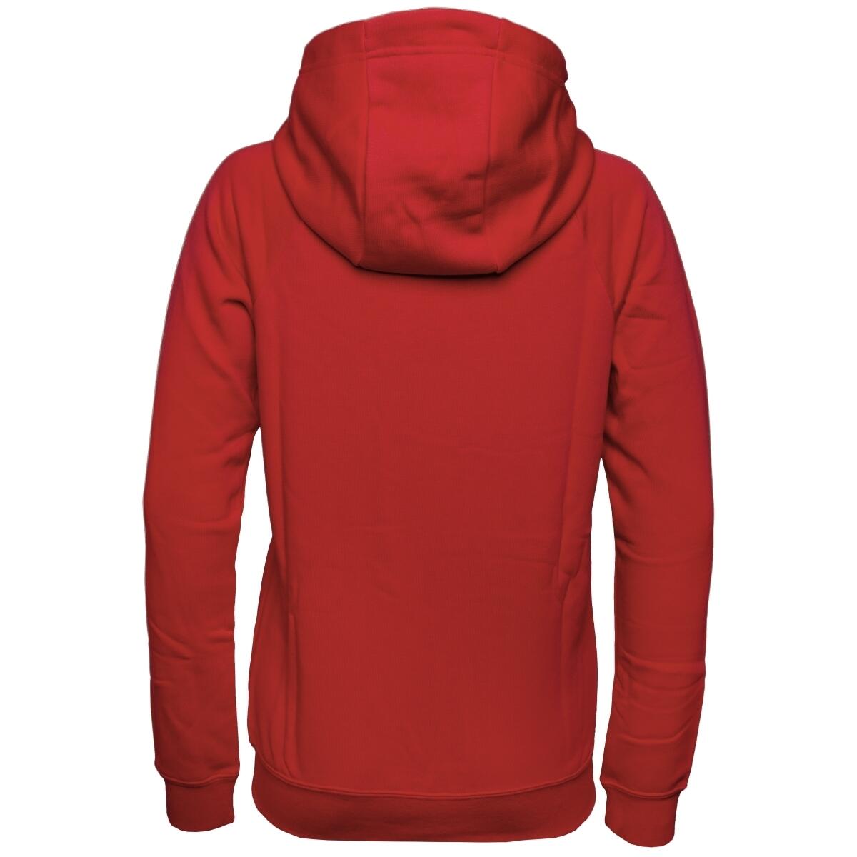 Felpa con cappuccio full zip donna ( fleece) nike rosso 2/4