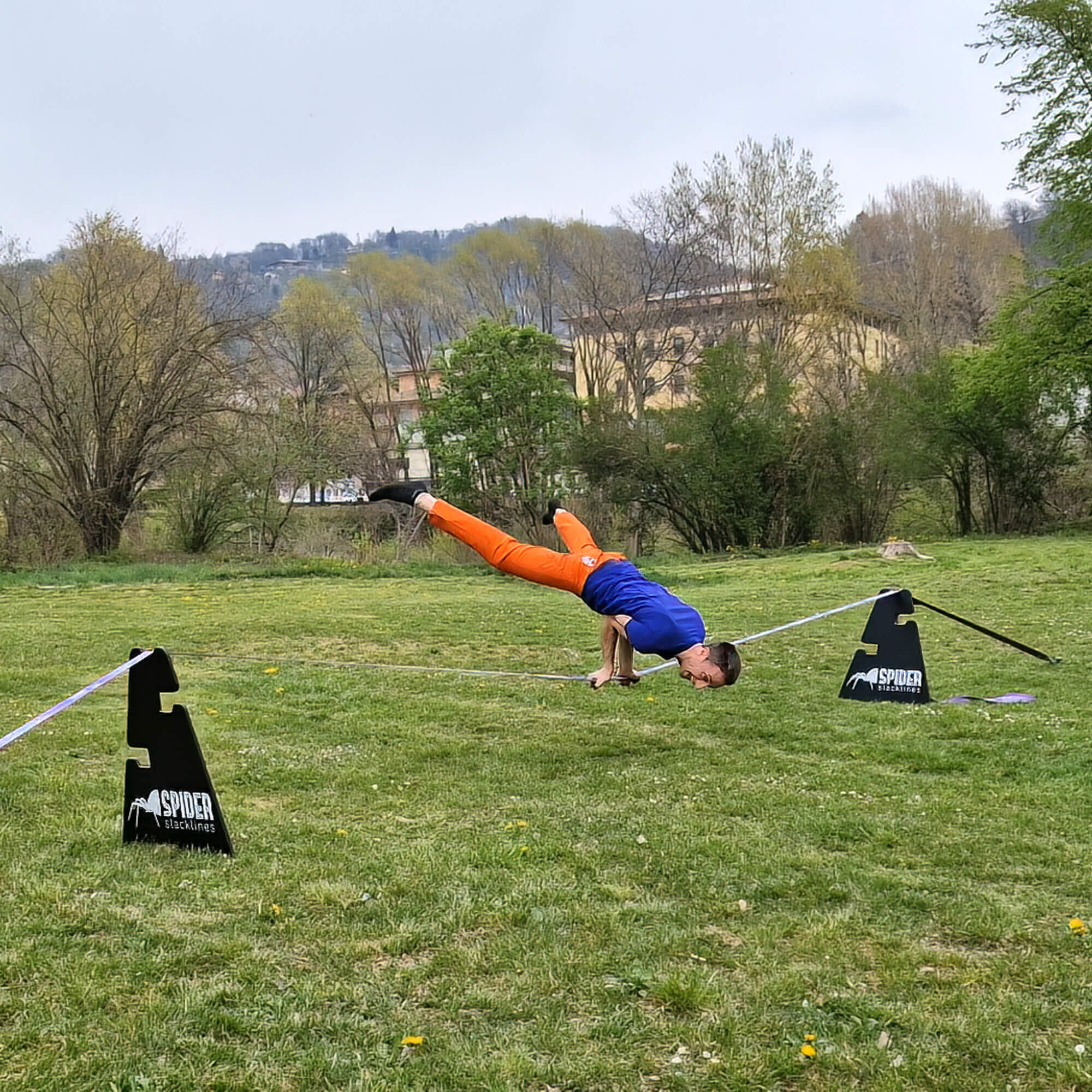 Outdoor Kit Custom Line - 2 höhenverstellbare Böcke + 1 Slackline 20mt 6/7
