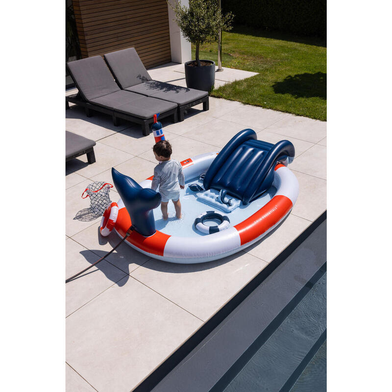 Swim Essentials Play Pool - Multicolor - Ocean Stripes