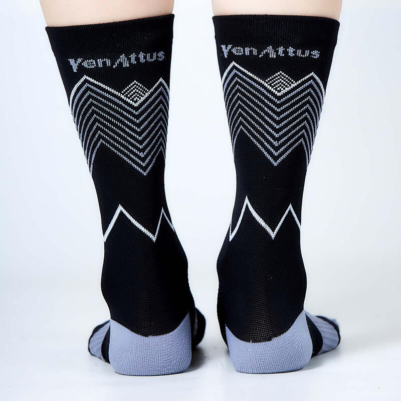 Chausettes de Running á compression moyenne VENATTUS PIEJITU noir 2/3