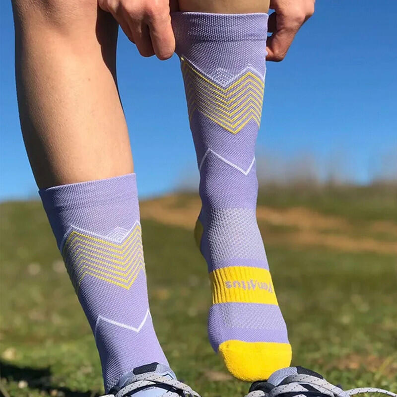 VENATTUS Laufsocken mit mittlerer Kompression PIEJITU Lila 3/3