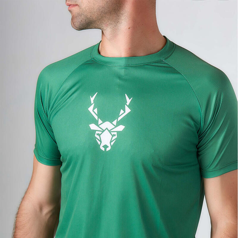 Camiseta de Running para Hombre Venattus Herba Verde Técnica 3/7