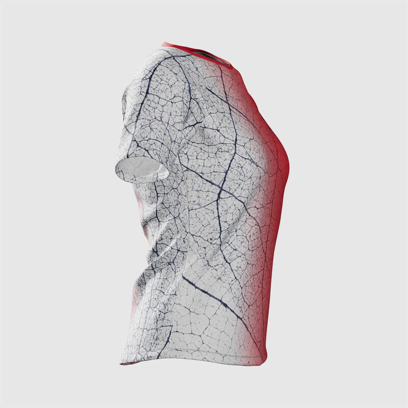 Hardloopshirt met korte mouwen voor damese Jerge Rood Wit 5/7