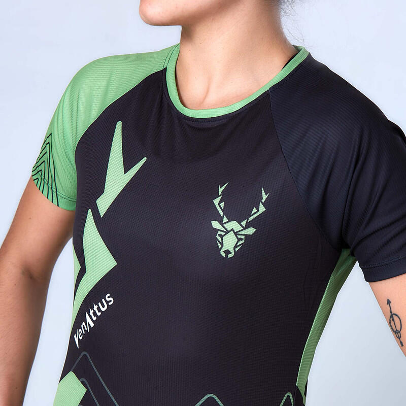Hardloopshirt met korte mouwen voor dames Jano Groente 2/7