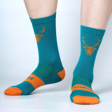 VENATTUS Laufsocken mit mittlerer Kompression MONTE Blau-Orange