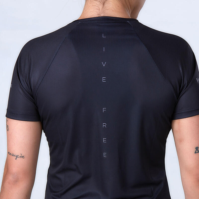 T-shirt de Running Trail Femme Herba Noir 3/7