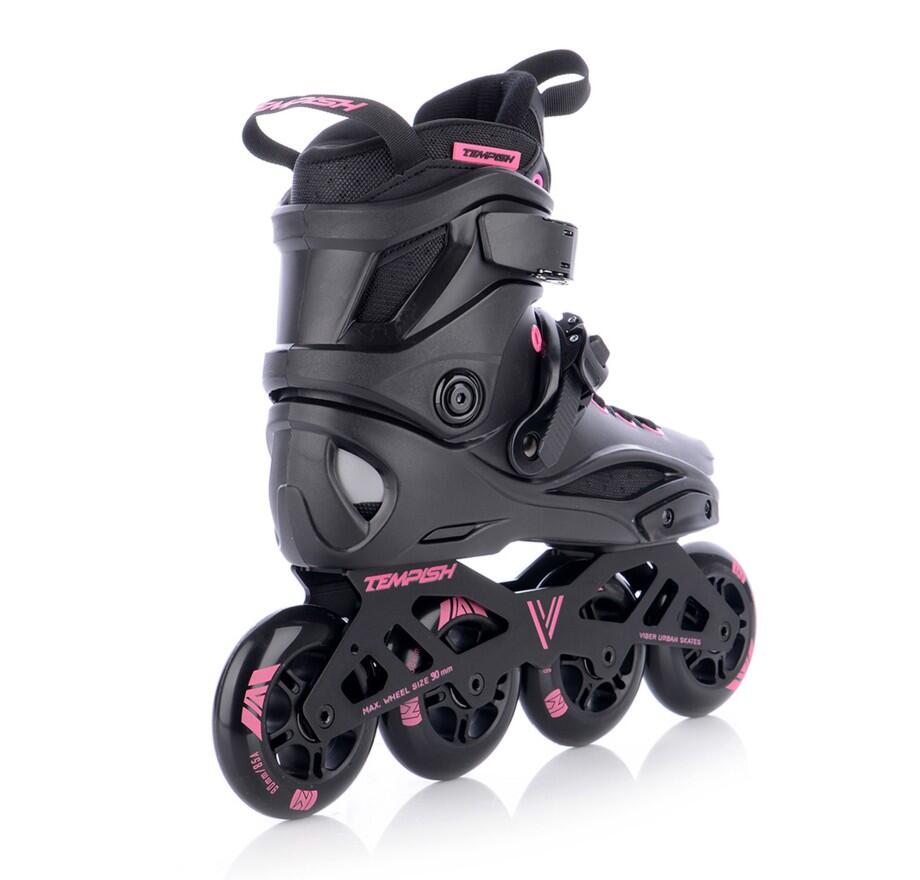 Patines en línea Viber L.E. 90 - Adultos - Negro - Rosa 2/7