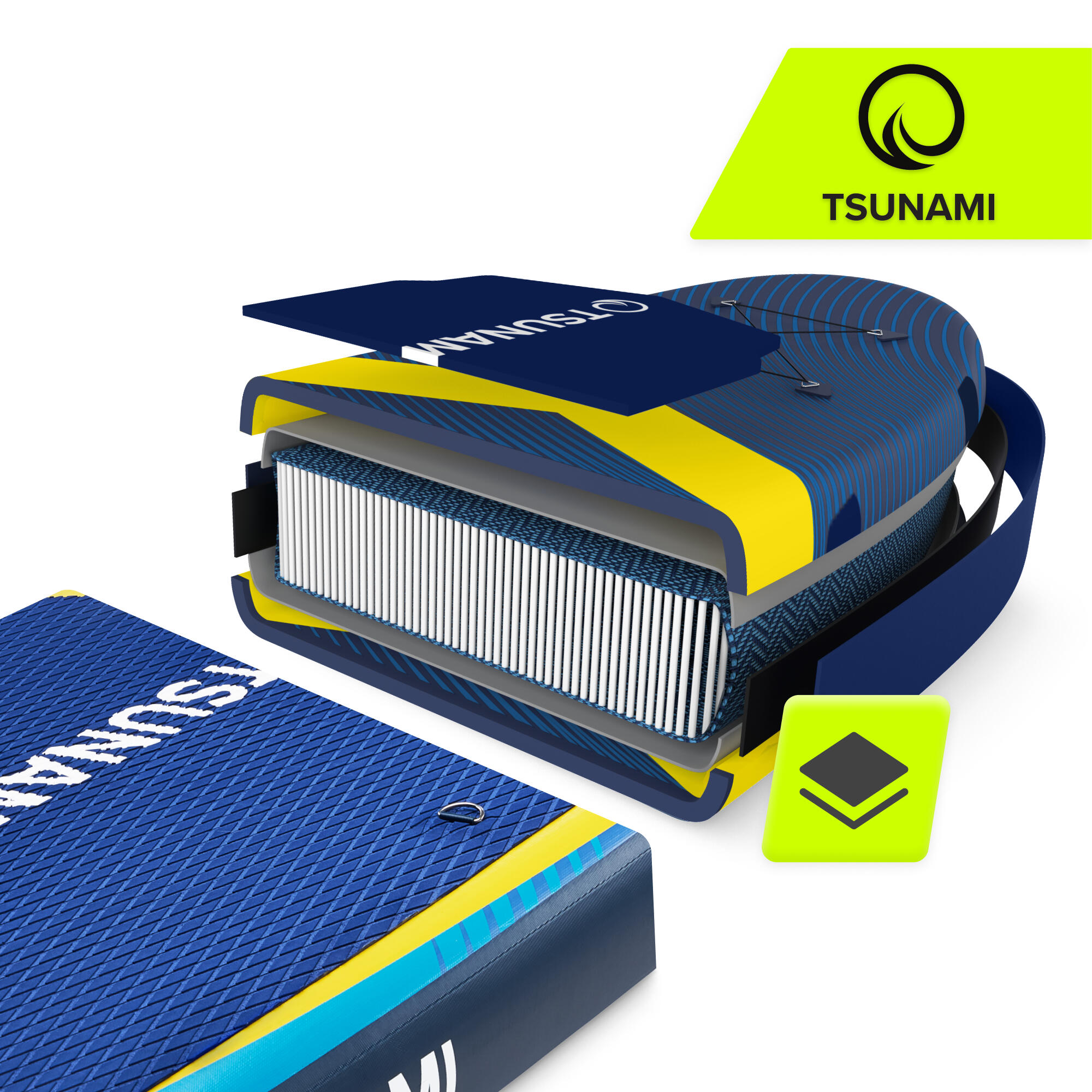 Tavola SUP gonfiabile allround unisex PRO multicolore TSUNAMI 3/7