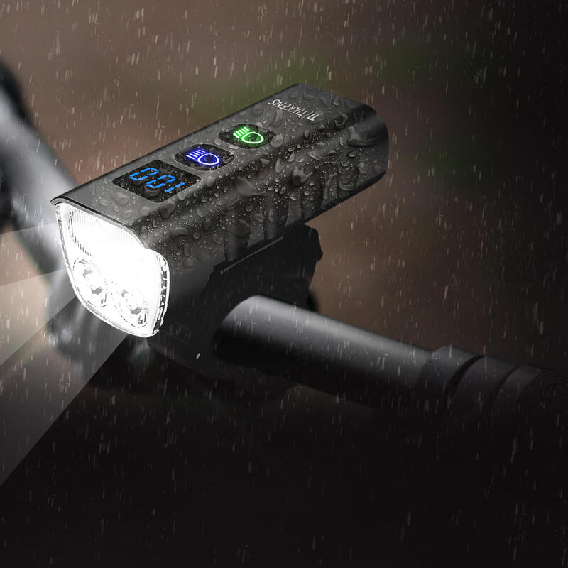 Lampe Vélo Rechargeable QINGQUE - Lumiere Velo 12 LED - Étanchéité IP65