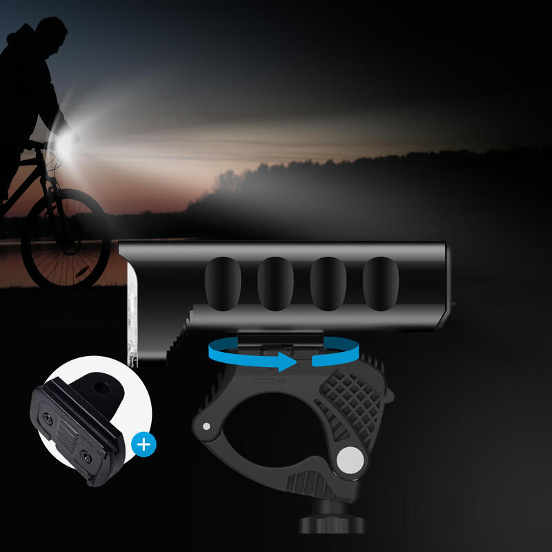 ECLAIRAGE VELO LED 1600 LUMENS - LUMIERE VELO - LAMPE AVANT et POWERBANK