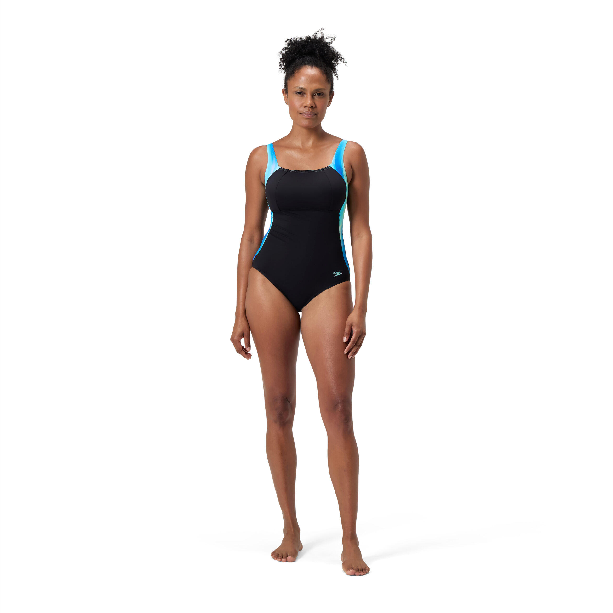 Speedo Corrigerend badpak LunaLustre Printed Zwart / Blauw 4/6