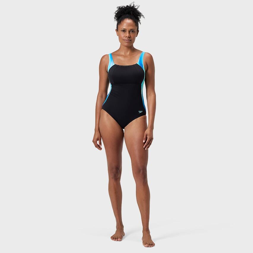 Speedo Corrigerend badpak LunaLustre Printed Zwart / Blauw 6/6