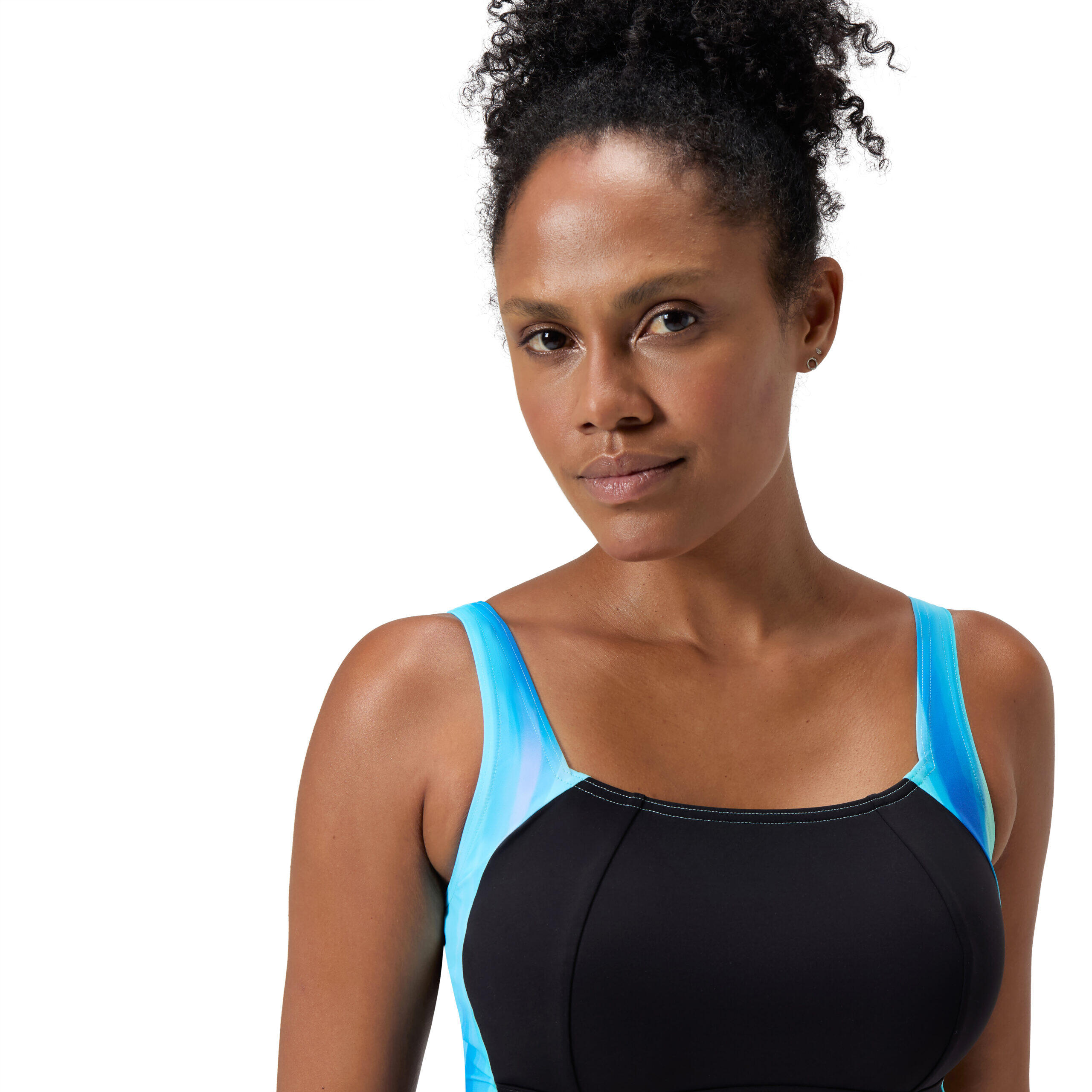 Speedo Corrigerend badpak LunaLustre Printed Zwart / Blauw 5/6