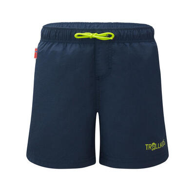 Kinder Swim Shorts Balestrand Mystik Blau/Limegrün