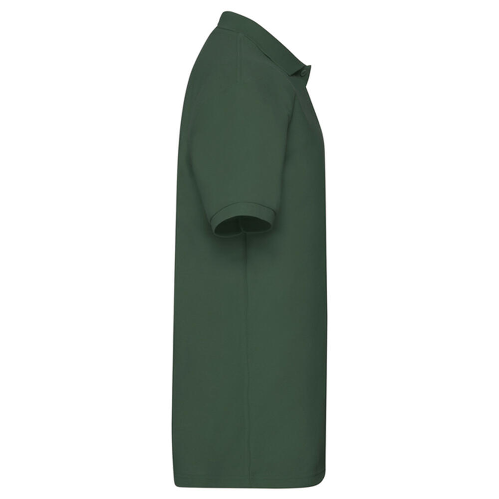 Heren Zwaargewicht Poloshirt (Fles groen) 3/3