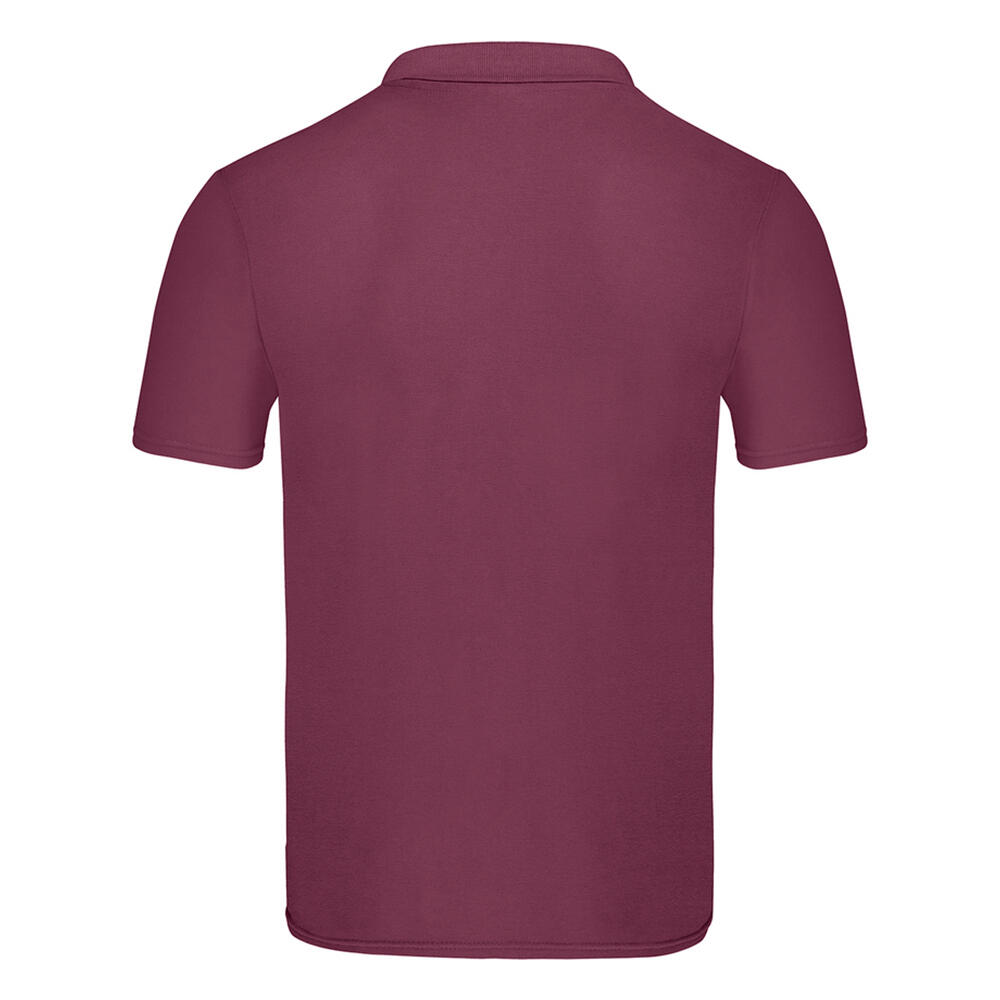 Maglietta Polo Adulto Unisex Fruit Of The Loom Original Borgogna 2/3