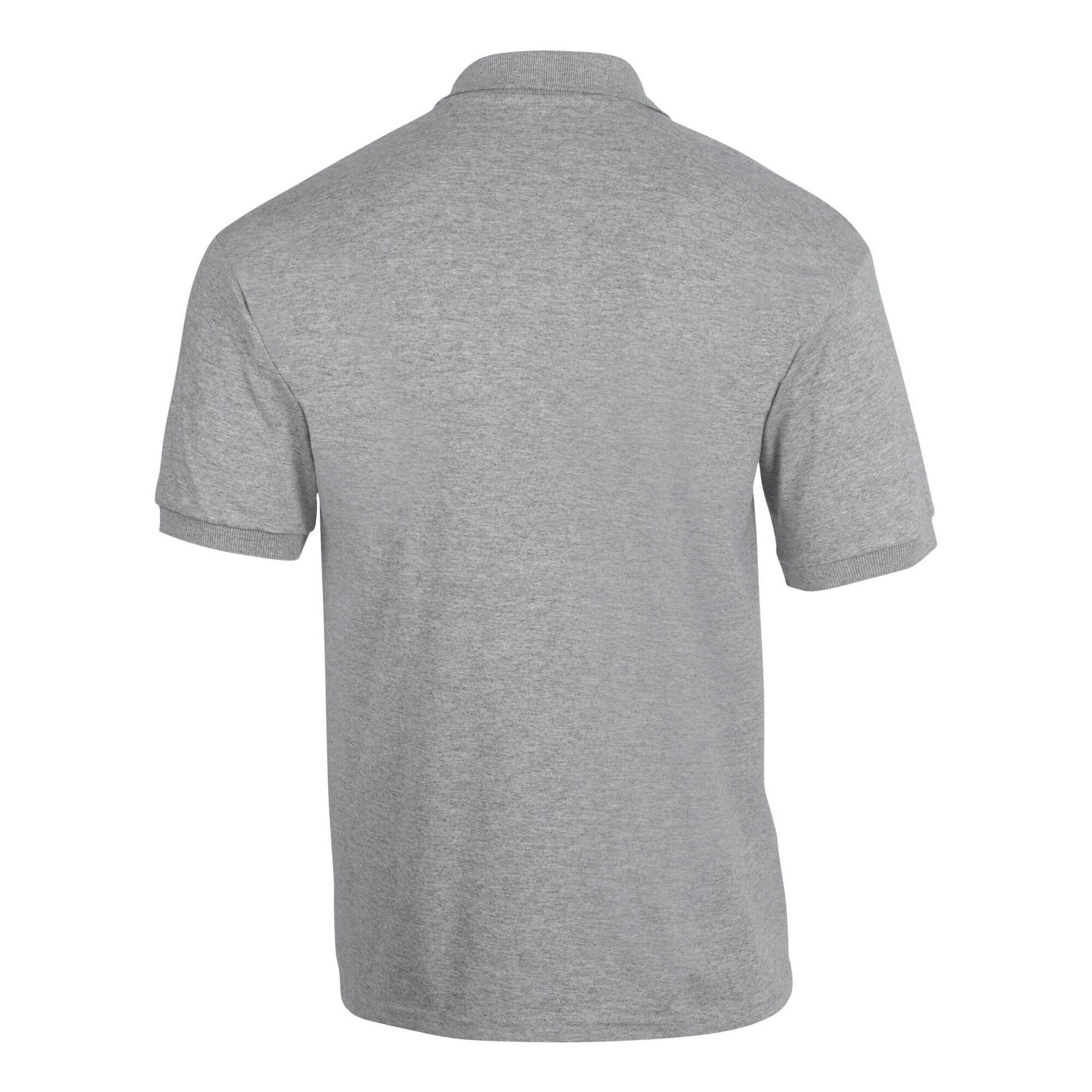 Camisola pólo de malha seca unissexo para adultos (Sports Grey) 2/3