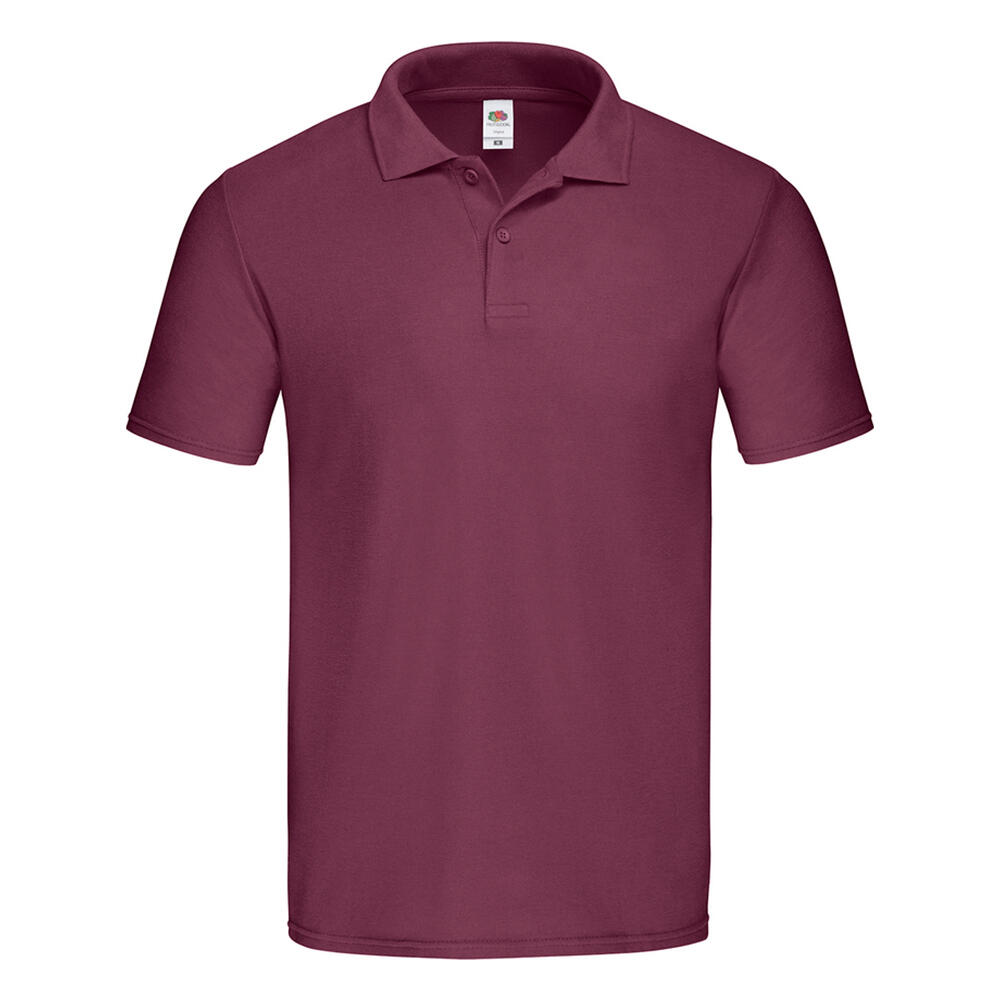 FRUIT OF THE LOOM Camisola pólo original unissexo para adultos Bordeaux