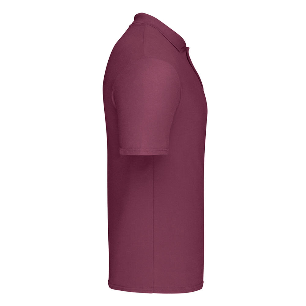 Maglietta Polo Adulto Unisex Fruit Of The Loom Original Borgogna 3/3