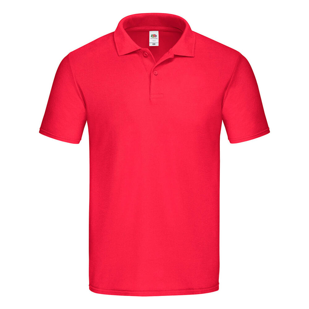 FRUIT OF THE LOOM Camisola pólo original unissexo para adultos Vermelho