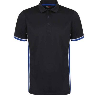 Heren paneel poloshirt (marine)