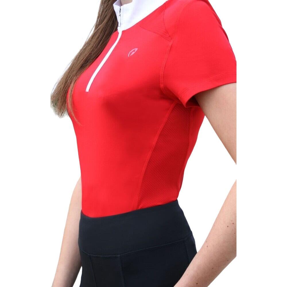 Girls DynaMizs Show Shirt (Red/White) 4/4