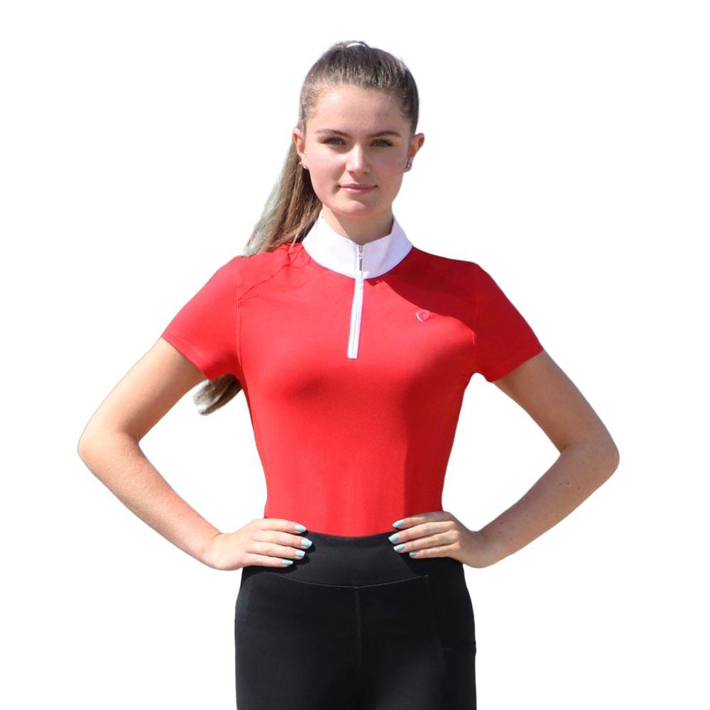 Girls DynaMizs Show Shirt (Red/White) 3/4
