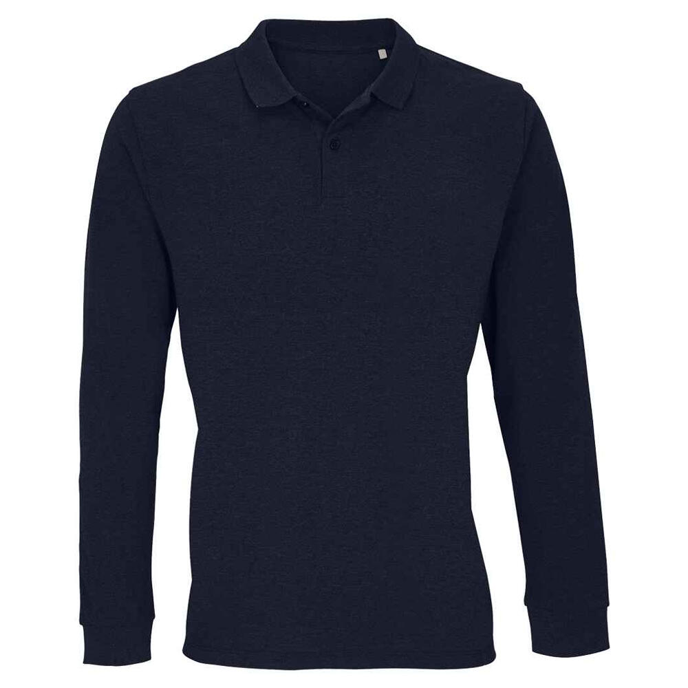 Unisex Adult Planet LongSleeved Polo Shirt (French Navy)
