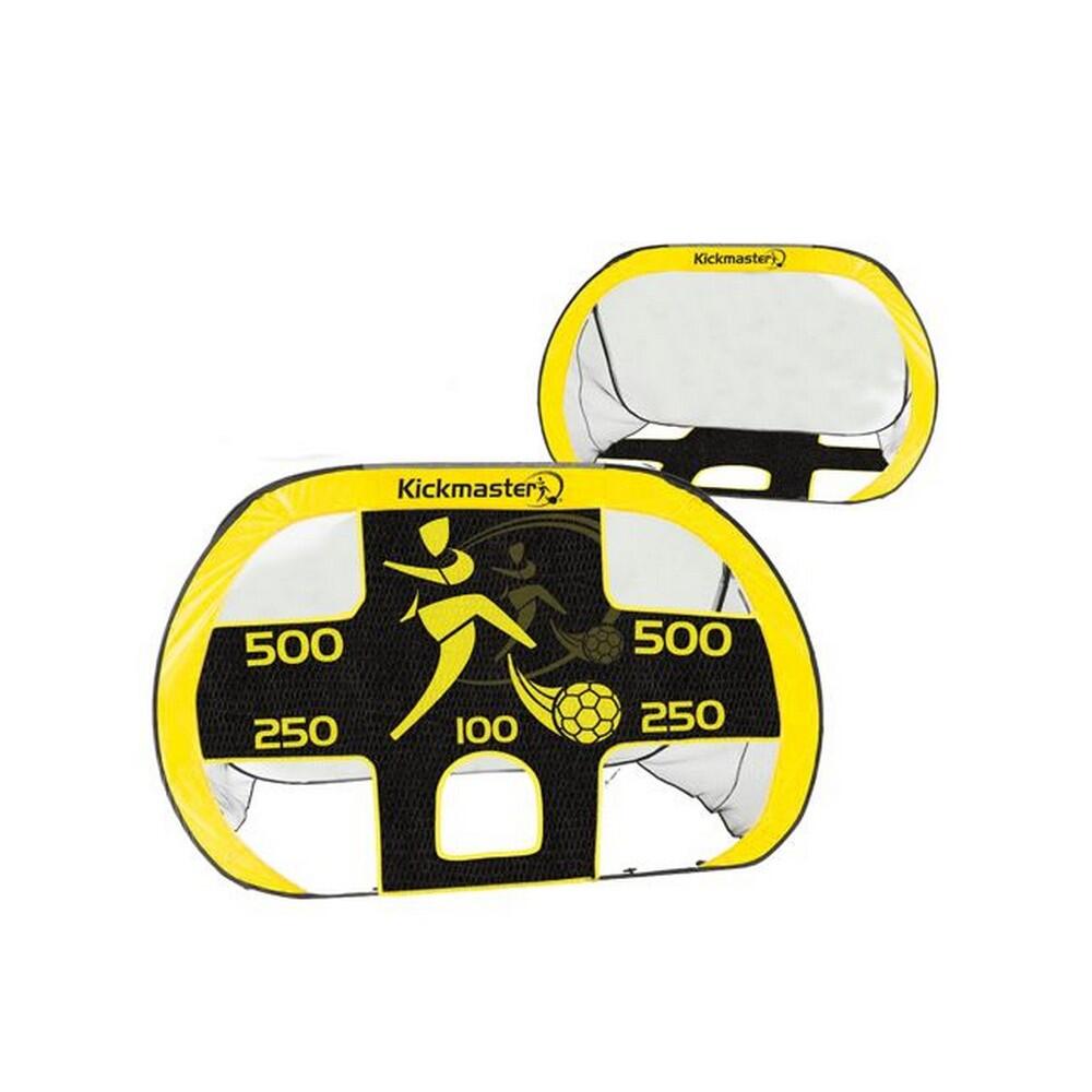 MV SPORTS Kickmaster 2 In 1 Football Goal Set (Pack Of 8) (Yellow/Black)