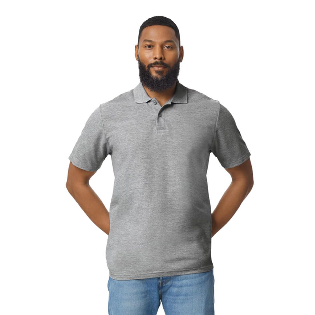 Unisex Adult Softstyle Pique Polo Shirt (Sports Grey)