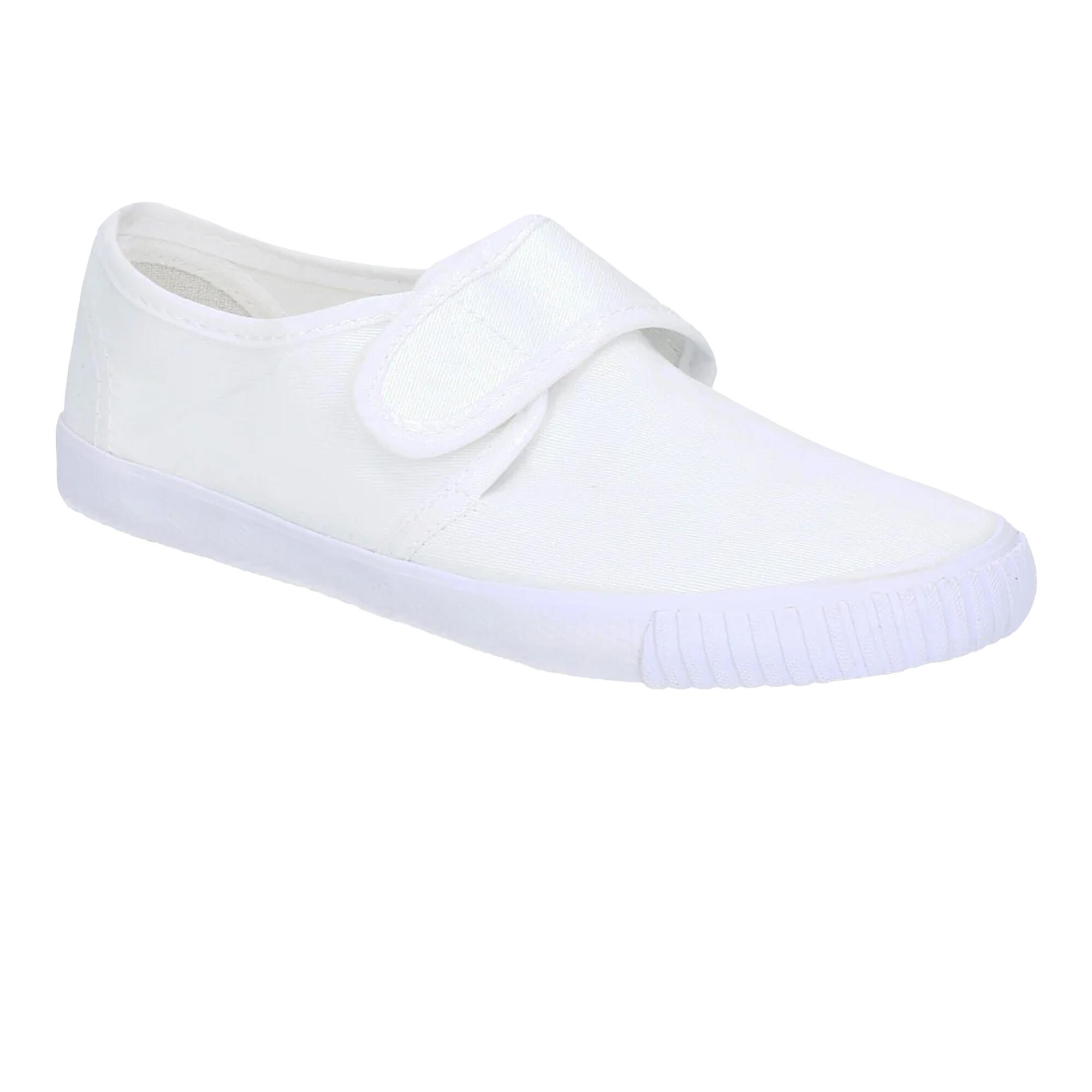 CSG/99248 Childrens Plimsolls / Unisex Boys/Girls Gym Shoes (White) 1/4